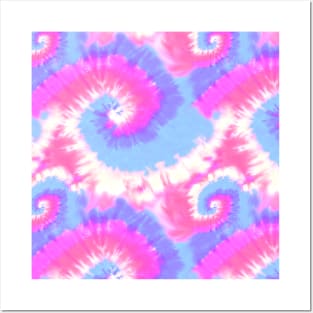 Retro Pink Tie Dyed Posters and Art